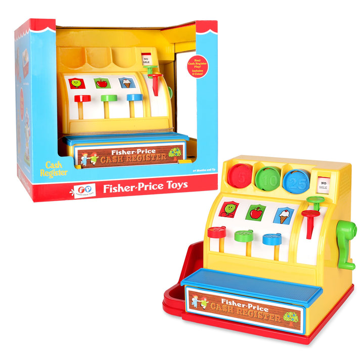 Fisher Price Classic Ladenkasse – Spielerisch Einkaufen, Lernspielzeug, Spielgeld, Interaktives Spie