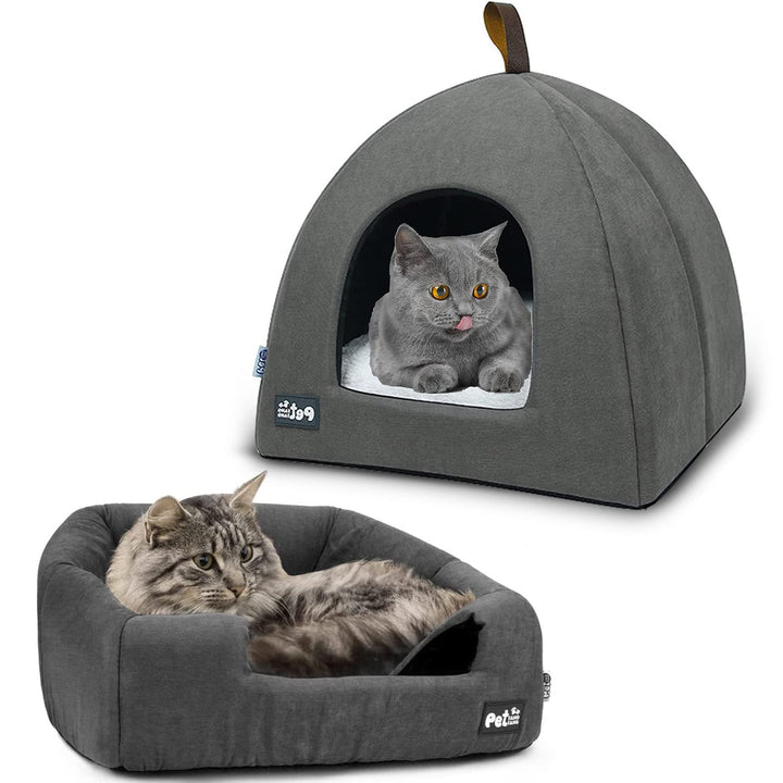 Haustier Schlafsack Indoor, Katzenhöhle für Katzen, Soft Katzenhöhle, Weiches Plüsch Warm Winter Hau