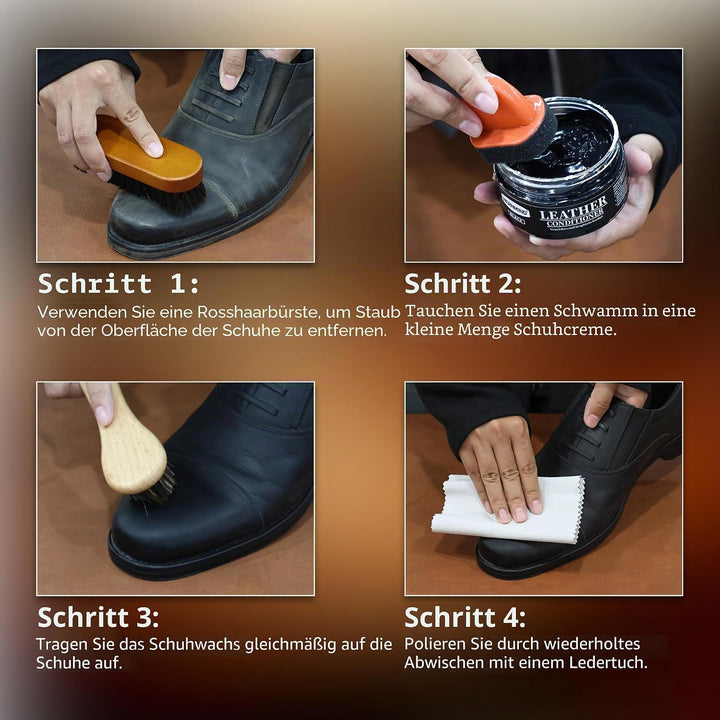 Schwarze Neutral Schuhcreme Lederpflegemittel Pflegt und regeneriert Schuhputzset Reiniger Couch Sti