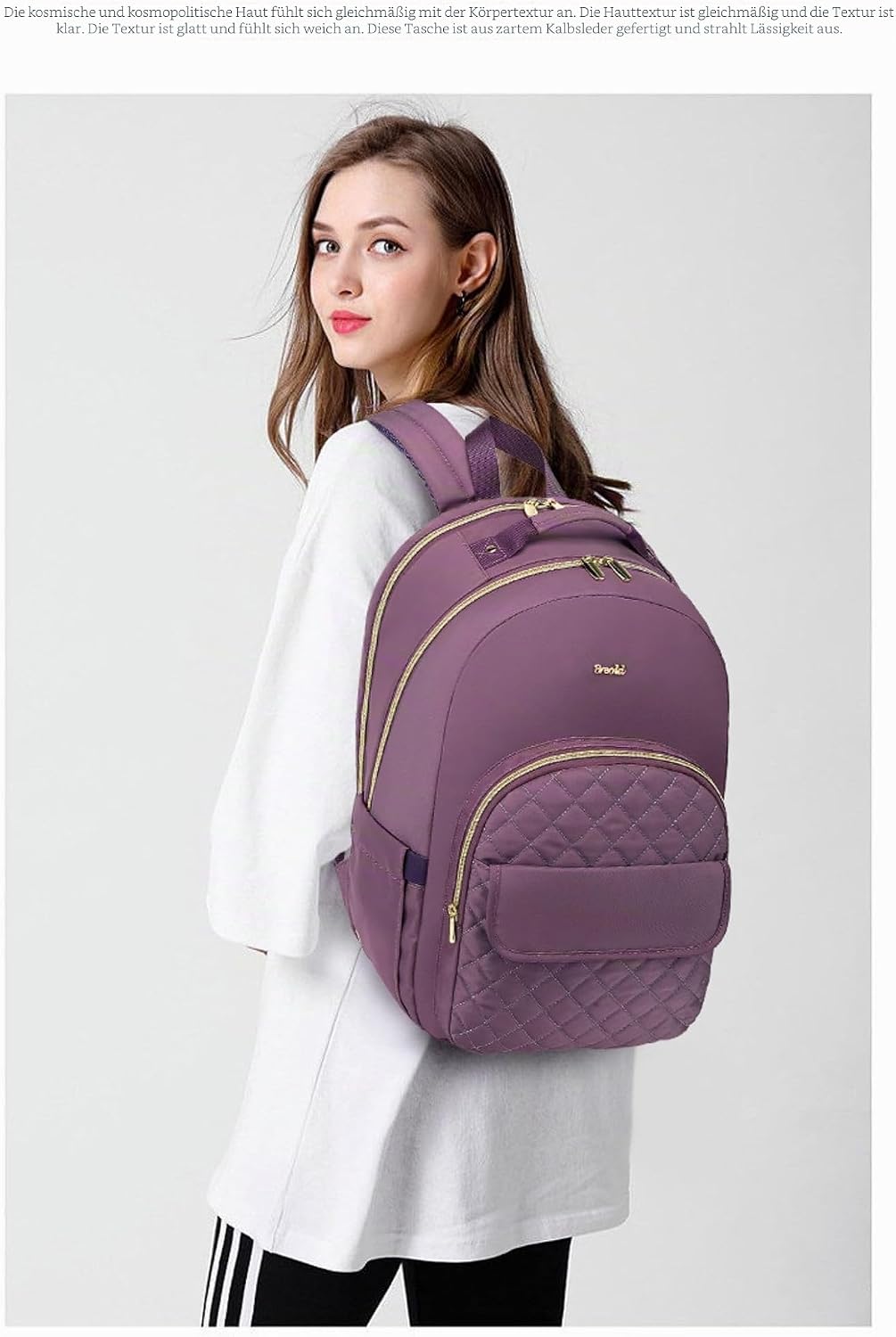 Rucksack Mädchen Teenager Rucksack Laptop Damen 15,6 Zoll,Rucksack Schule Schulranzen Frauen für Uni
