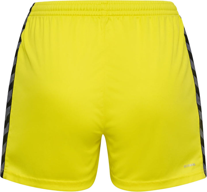 hummel Damen Shorts Hmlauthentic Pl Shorts Woman XS Blazing Yellow, XS Blazing Yellow