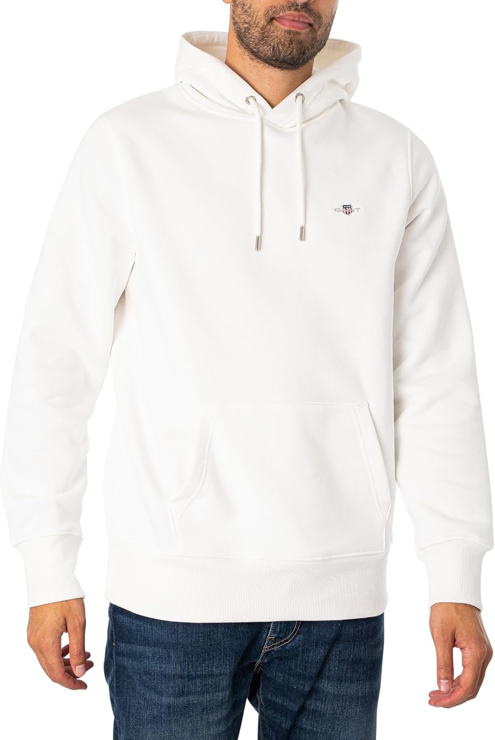 GANT Herren Reg Shield Hoodie Kapuzenpullover XS Eggshell, XS Eggshell