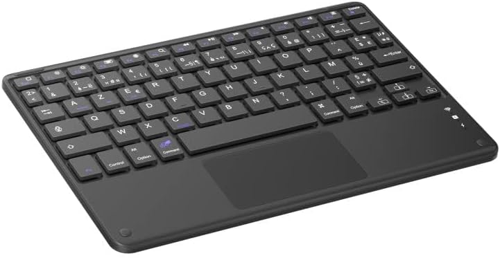 Blackview Kabellose Tastatur (AZERTY, Bluetooth, kompatibel mit Windows, iOS und Android) schwarz