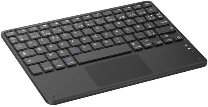 Blackview Kabellose Tastatur (AZERTY, Bluetooth, kompatibel mit Windows, iOS und Android) schwarz