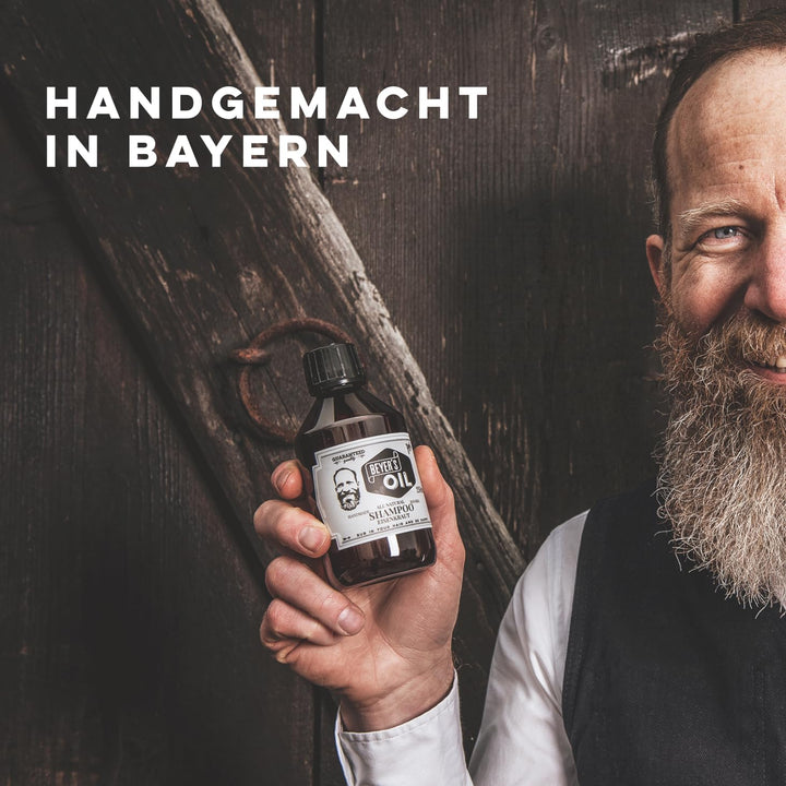 Beyer’s Oil Shampoo Eisenkraut 250ml - 100% natürliches Bartpflege Bartshampoo - Macht den Bart weic