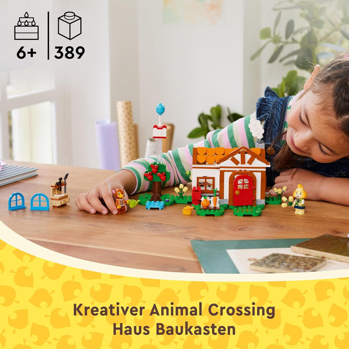 LEGO Animal Crossing Besuch von Melinda, kreatives Spielzeug für Kinder mit 2 Mini-Figuren aus der V