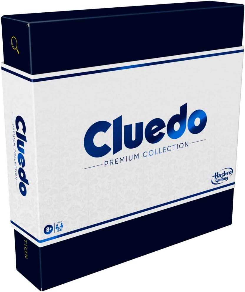Cluedo Premium Collection, Brettspiel für 2 – 6 Spieler, Premium-Verpackung und Spielkomponenten, Fa