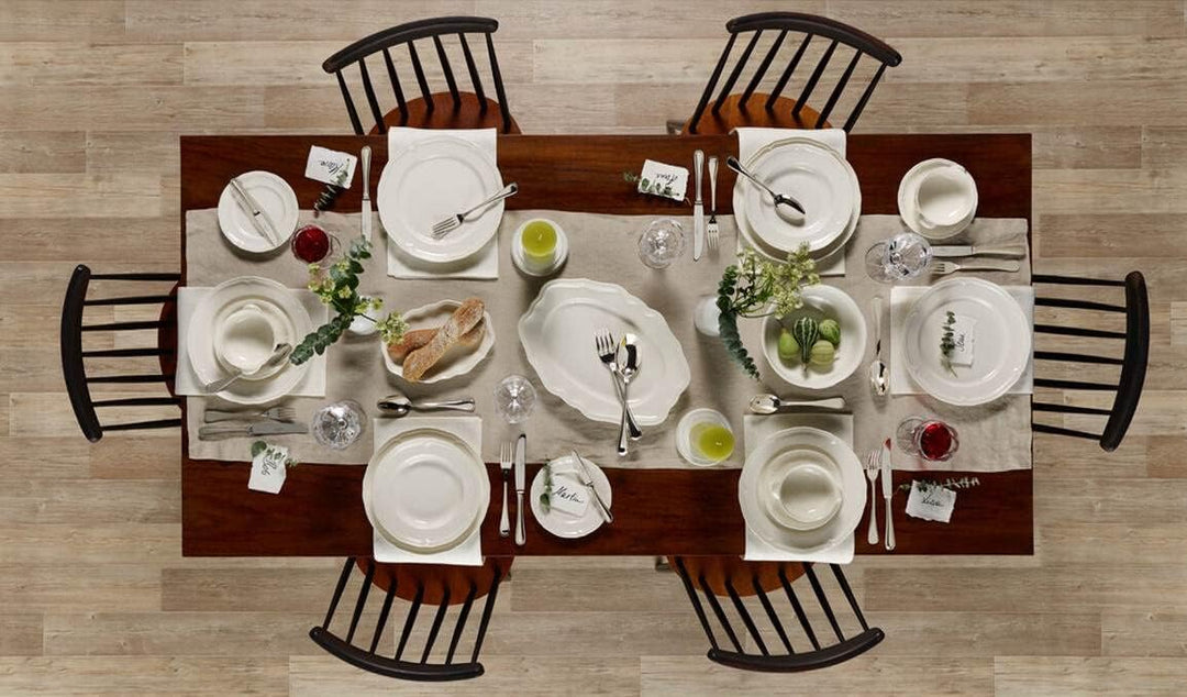 Villeroy & Boch Manoir Suppenteller 6er Set, 23 cm, Traditionelles Geschirr mit Relief, Premium Porz