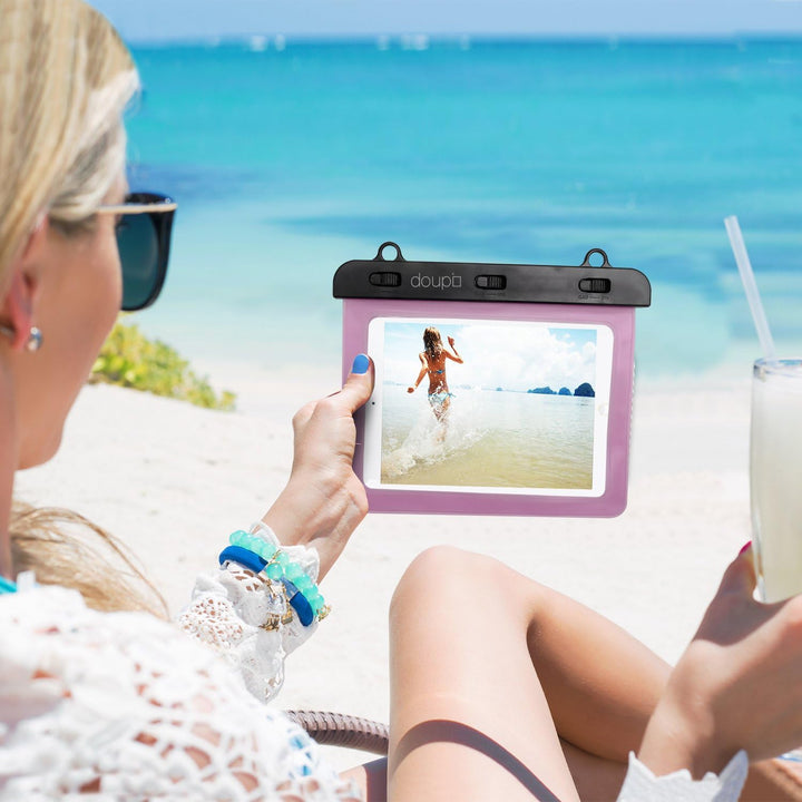 doupi wasserdichte Schutztasche 220x160mm für 7/8 Zoll Tablet Touchscreen Funktion Wasserfest Schutz