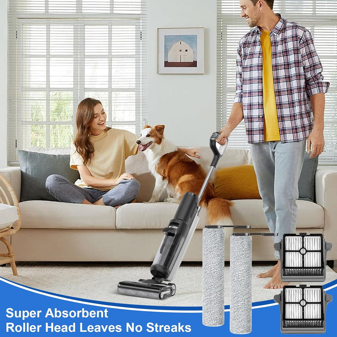 Fixbetter Ersatzbürstenrolle und HEPA-Filter Zubehör für Tineco FLOOR ONE S7 Combo / S7 Flashdry/SWI