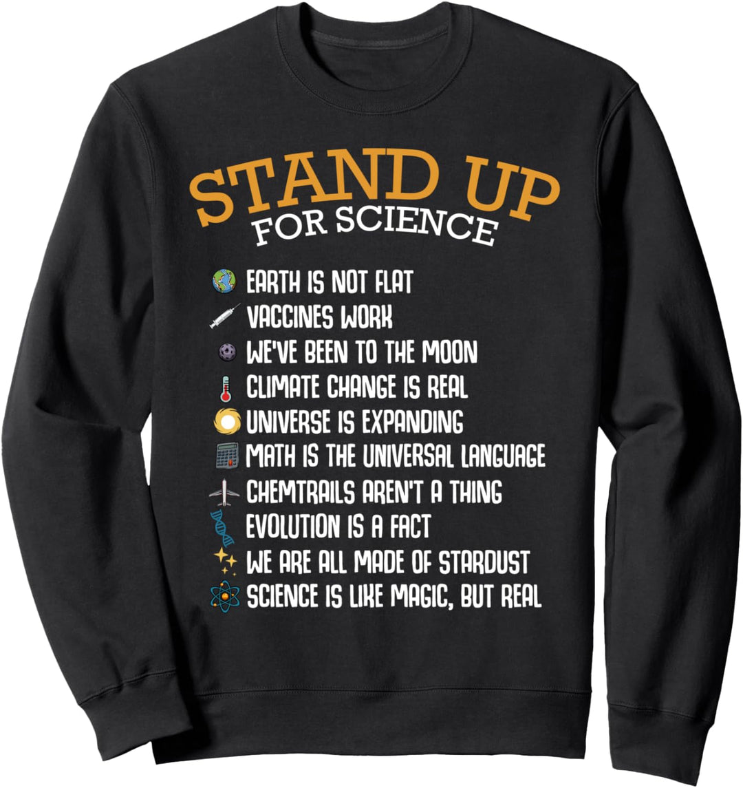 Stand Up For Science Wissenschaft Klimawandel Friede Sweatshirt