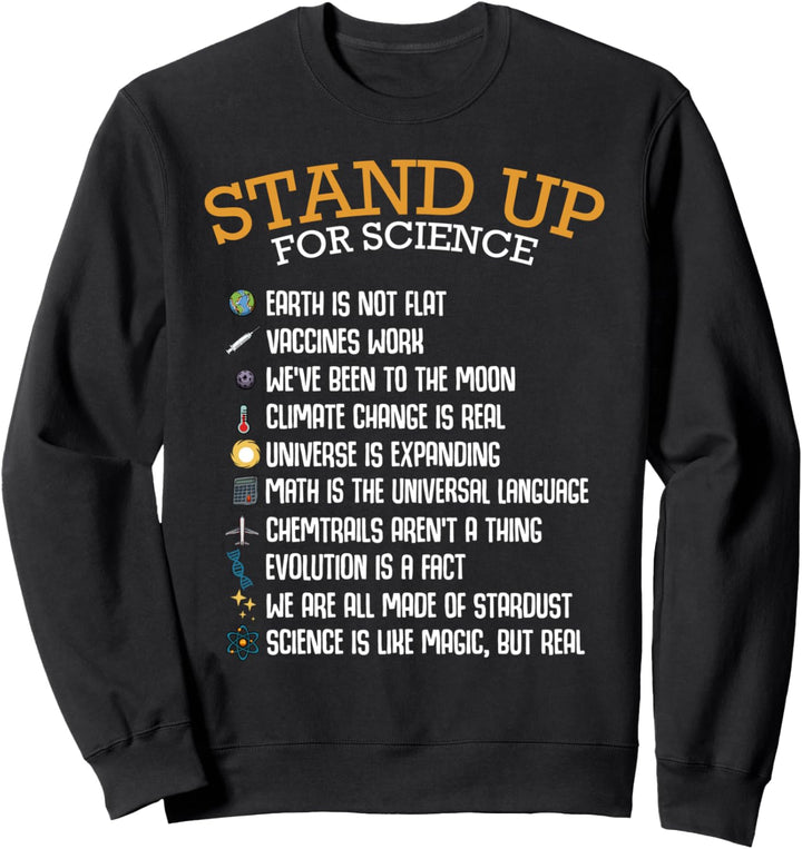 Stand Up For Science Wissenschaft Klimawandel Friede Sweatshirt