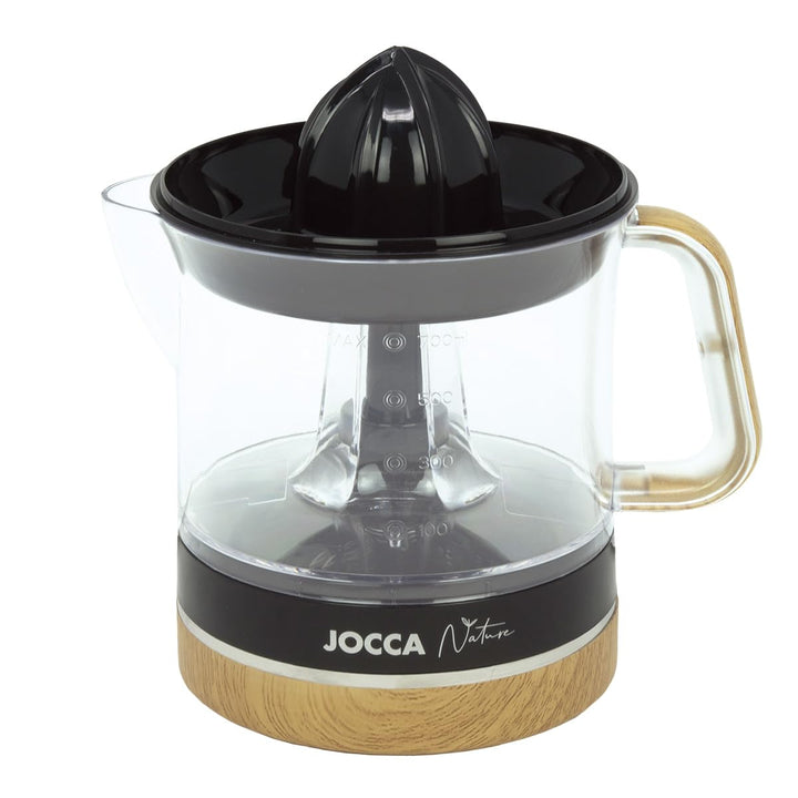 JOCCA - Elektrischer Entsafter 40W, 0.7L / Modernes und stylisches Design | BPA FREE Schwarz, Schwar