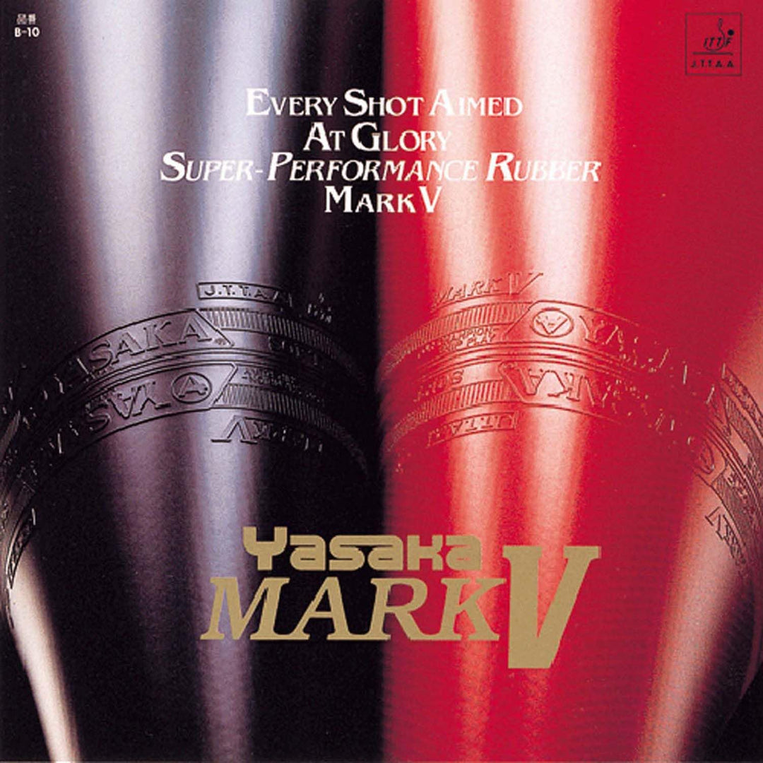 YASAKA Mark V Tischtennisgummi Schwarz 1.8mm, Schwarz 1.8mm