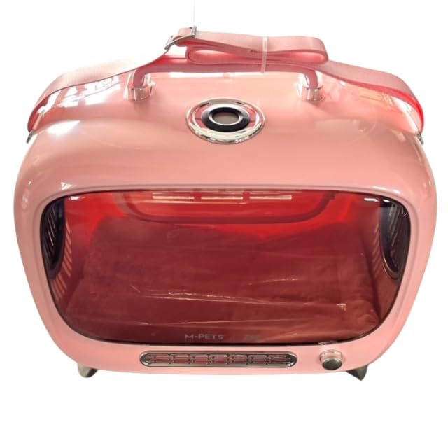 Transportbox für Hund, Katze & Kleintier | Retro TV-Box 45 x 41 x 28 cm | Reise & Transport mit Fens