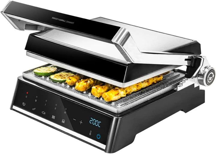 Cecotec Rock'nGrill Smart. 2000 W Leistungs-, Zeit- und Temperatureinstellsystem, 180 ° -Öffnung, sp