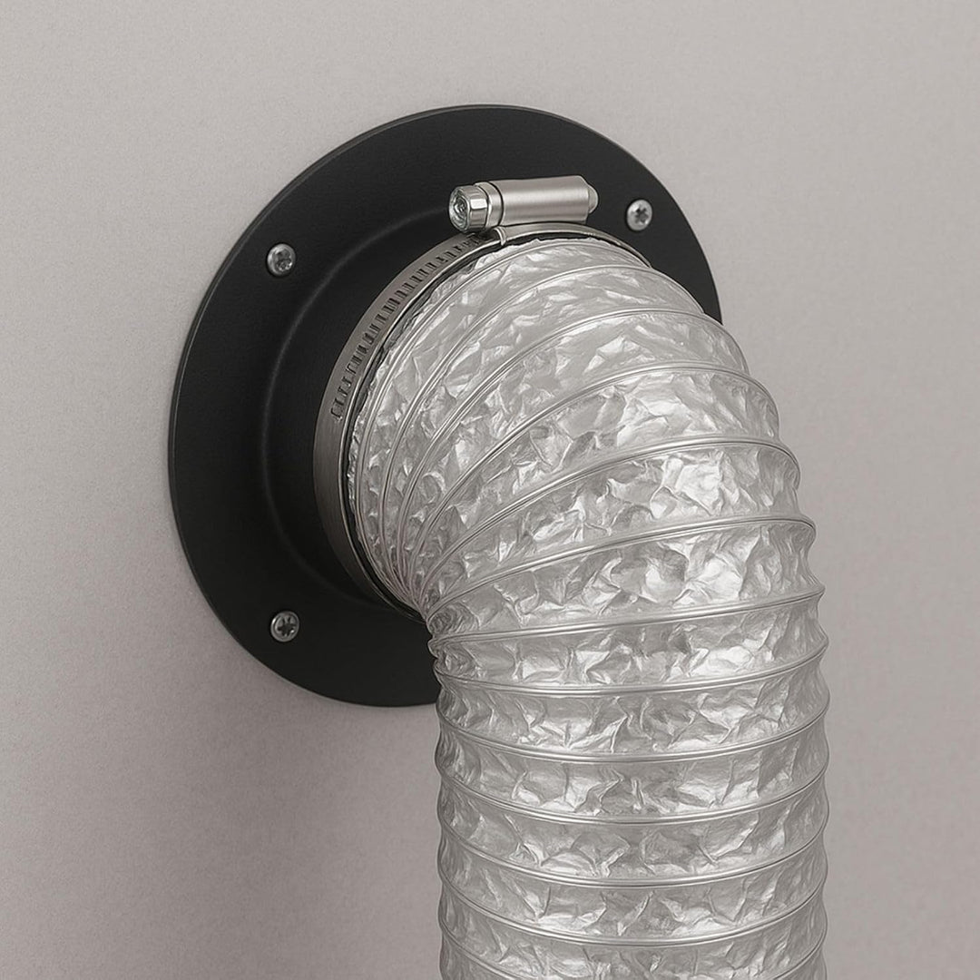 Weedness PVC Anschluss Flansch 200 mm für Lüftungsanlagen - Grow Anbau Lüfter Kupplung Indoor Belüft