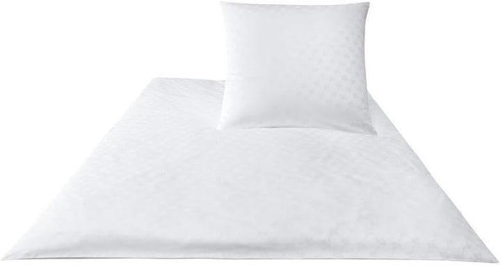Joop. Bettwäsche-Set aus Baumwoll-Satin, Cornflower 4020 80/80 135/200 bianco 135x200 cm + 80x80 cm