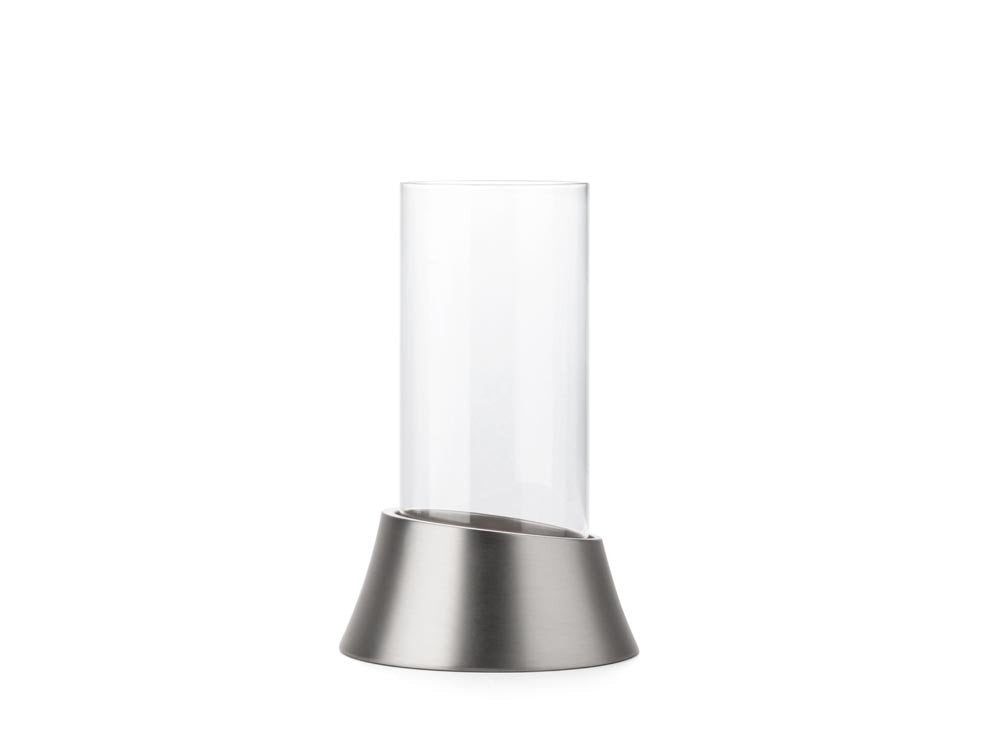 Zilverstad Windlicht Monte, Zink-Legierung, Silberfarben, 15.5 x 15.5 x 24.3 cm