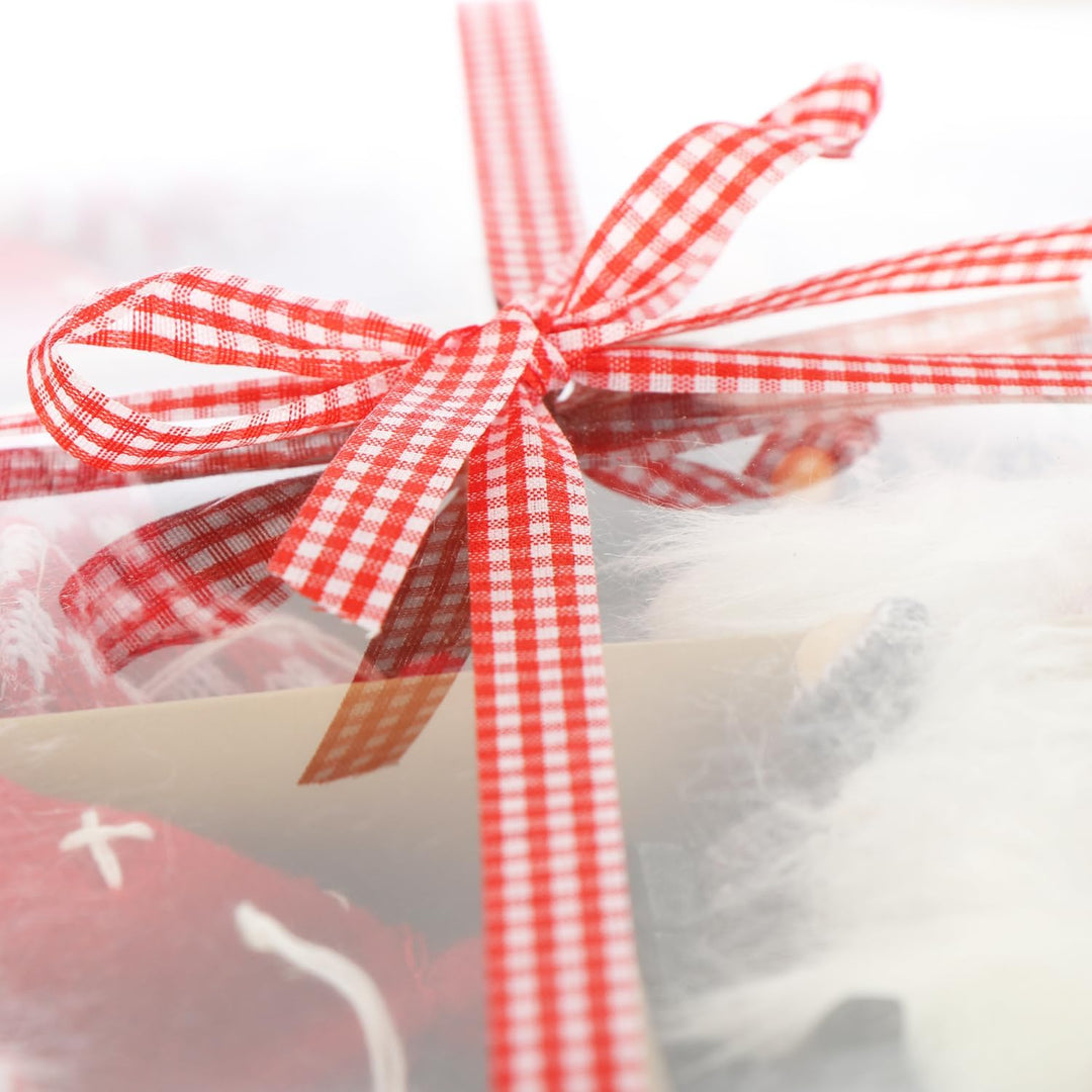 com-four 12 x hochwertige Weihnachtsmann-Anhänger für Weihnachtsbaum, Anhänger, bezaubernde Weihnach