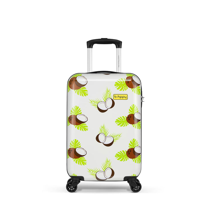 Handgepäck Koffer mit 4 Rollen 53x35x20cm - Hartschalen Kabinentrolley - Zahlenschloss - 33L - Crazy