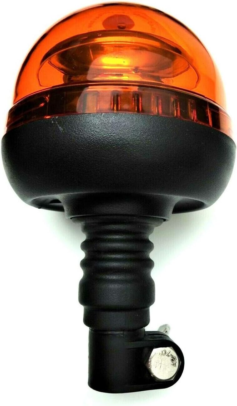 Orange LED Rundumleuchte Warnleuchte 45 LED 12V 24V R65 R10 E9 Drei-Licht-Modus