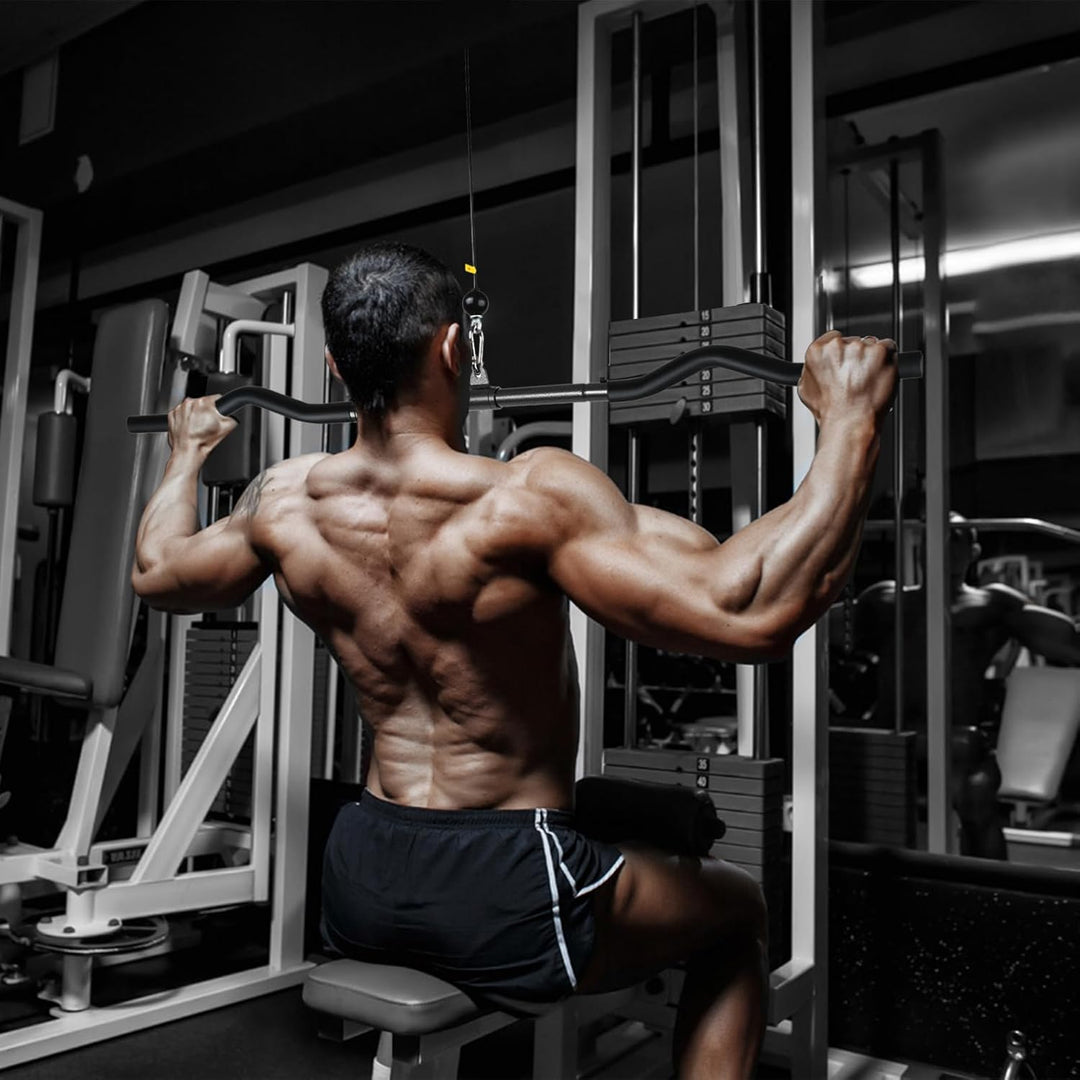 Lyndwin Latzugstange Bizeps Stange Klimmzugstangen Zugstange Muskelzugstange für Zuhause Bodybuildin