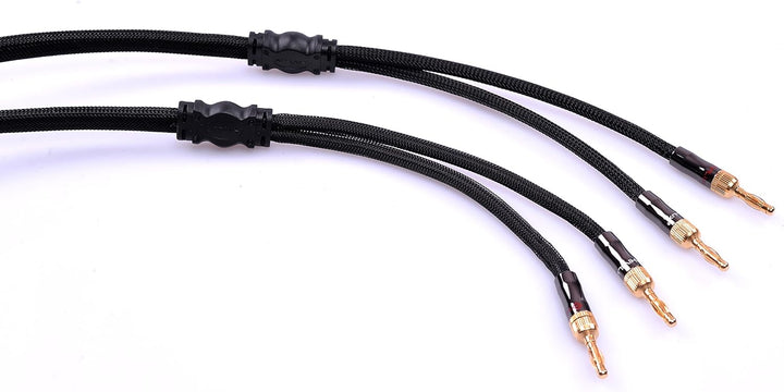 HiViLux HiFi Lautsprecherkabel/Boxenkabel OFC ausschraubbar Bananenstecker für HiFi Stereo Paar (6m