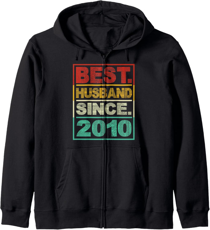 Best Husband Since 2010 9. Hochzeitstag für Ehemann Ehefrau Kapuzenjacke