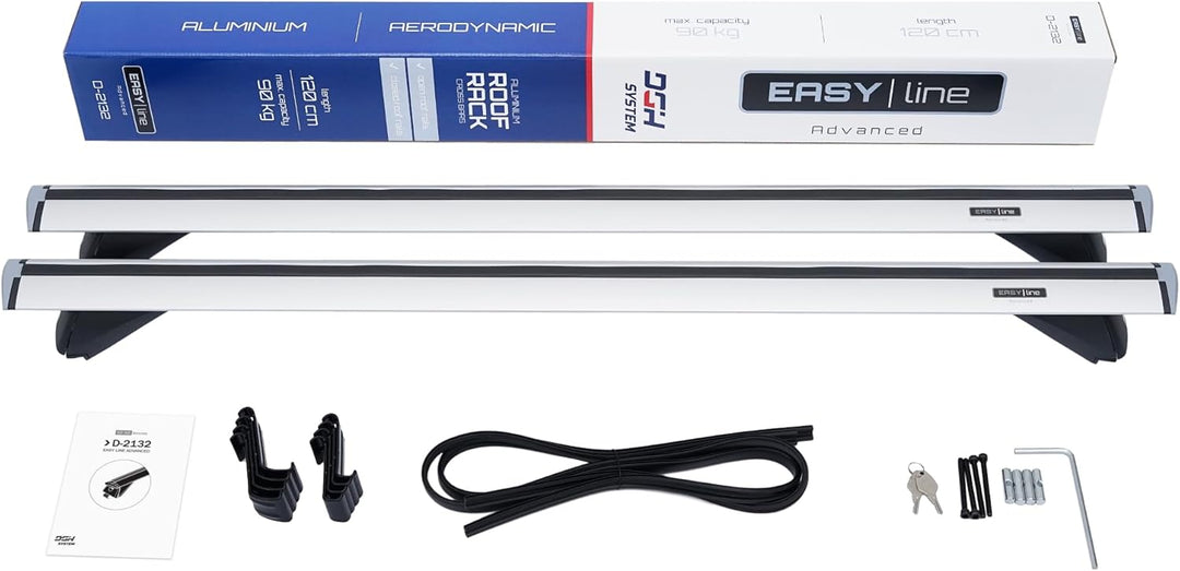 Kompletter Aluminium-Dachträger Relingträger Easy Line Advanced 120 cm für Seat Leon ST III Kombi 20