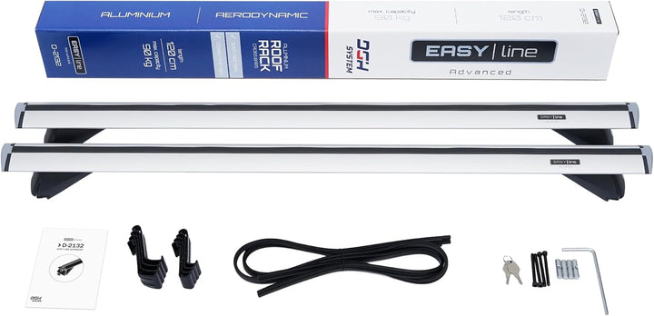 Kompletter Aluminium-Dachträger Relingträger Easy Line Advanced 120 cm für Seat Leon ST III Kombi 20