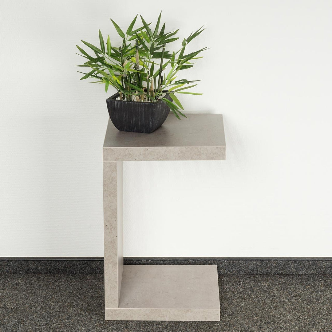 levandeo Beistelltisch Coco Betonoptik B x H x T: 32x50x32cm Grau Holz Couchtisch keine Montage fest