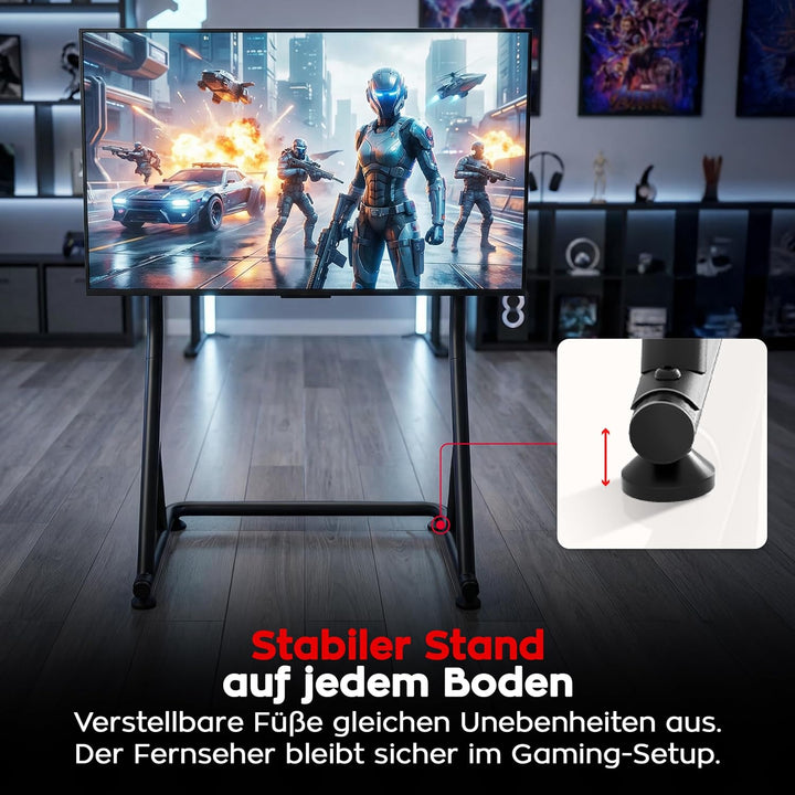 huzaro Speed 9.1 | Simracing Monitor Stand TV Stand Ständer Bodenständer | VESA 75x75 100x100 200x10