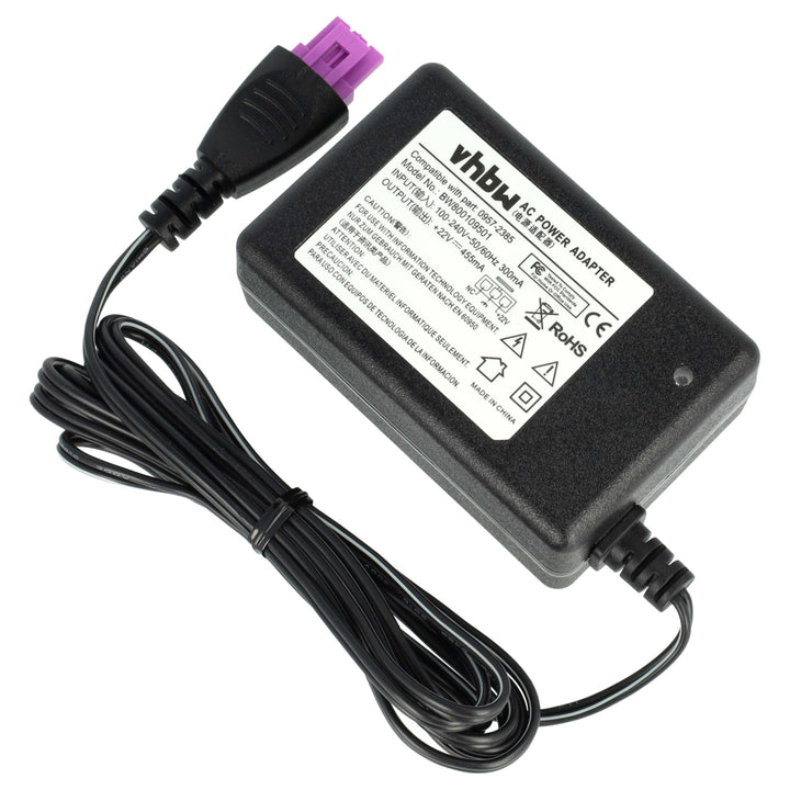 vhbw Netzteil kompatibel mit HP DeskJet 10, 15, 25; HP OfficeJet 26 Drucker - 200 cm