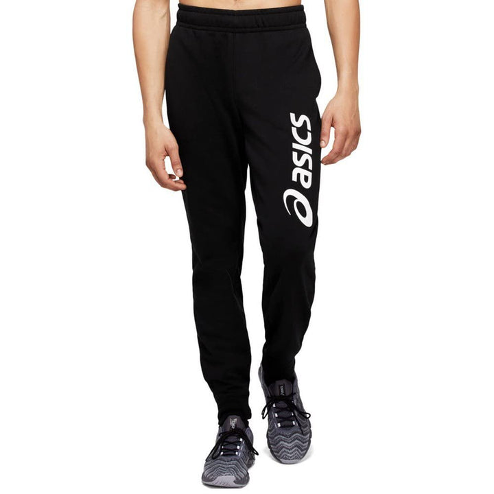 ASICS Herren Hose Big Logo Sweat Pant, Performance Schwarz / Brilliant Weiss