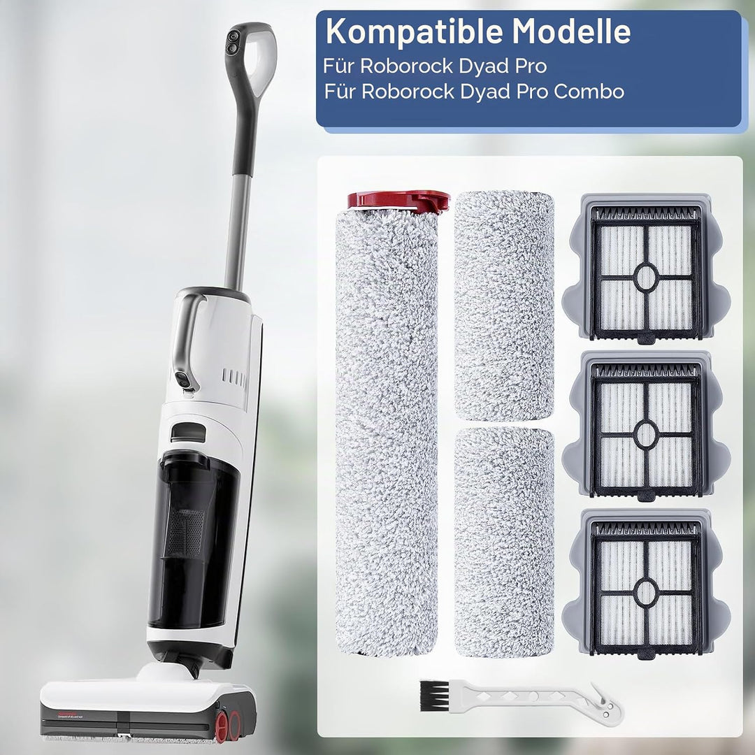 Bürstenrolle Filter Ersatzteile für Roborock Dyad Pro/Dyad Pro Combo Nass Trockensauger Kabelloser Z