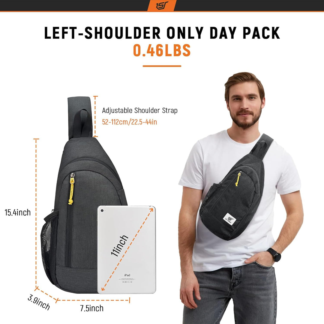 SKYSPER Brusttasche Schultertasche Leichte Sling Bag Herren Klein Schulter Tasche RFID-Schutz Crossb