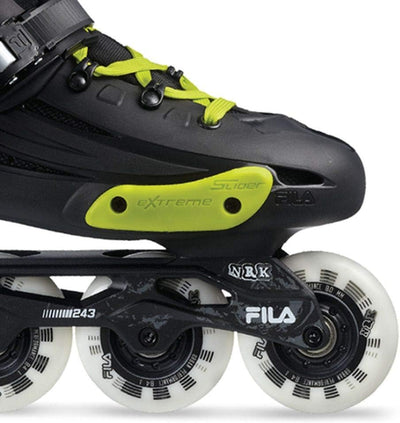 FILA Nrk Fun Inline Skate 45 BLACK/YELLOW/MAGENTA, 45 BLACK/YELLOW/MAGENTA