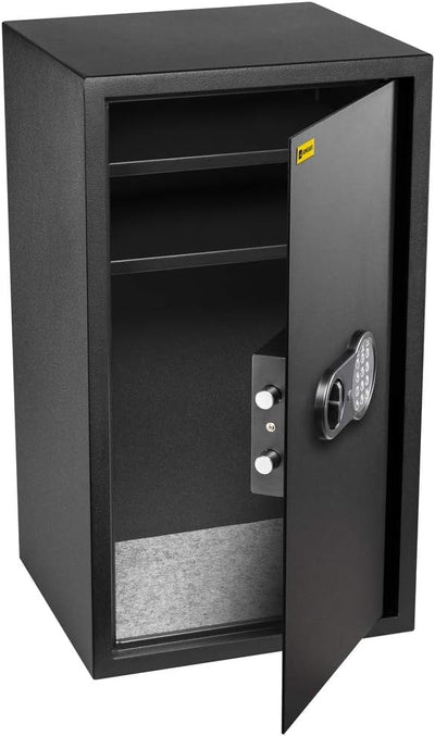 Homesafe HV70E Tresor Safe mit Schlüssel Elektronischem Möbeltresor, Dokumententresor, Elektronische