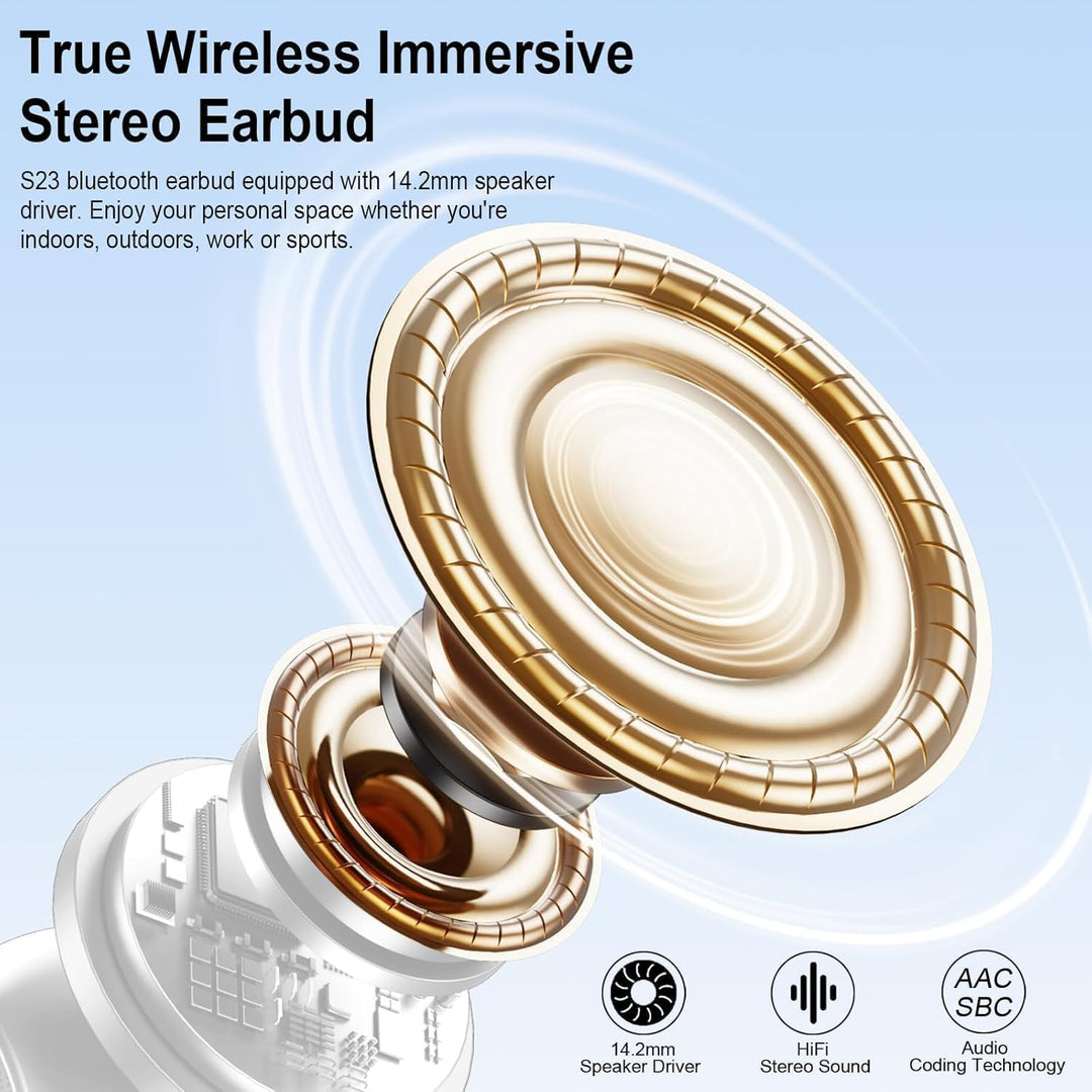 Drsaec Bluetooth Kopfhörer, 2026 Neu 6D Tiefer Bass In Ear Kopfhörer Kabellos Bluetooth 5.3 Kabellos