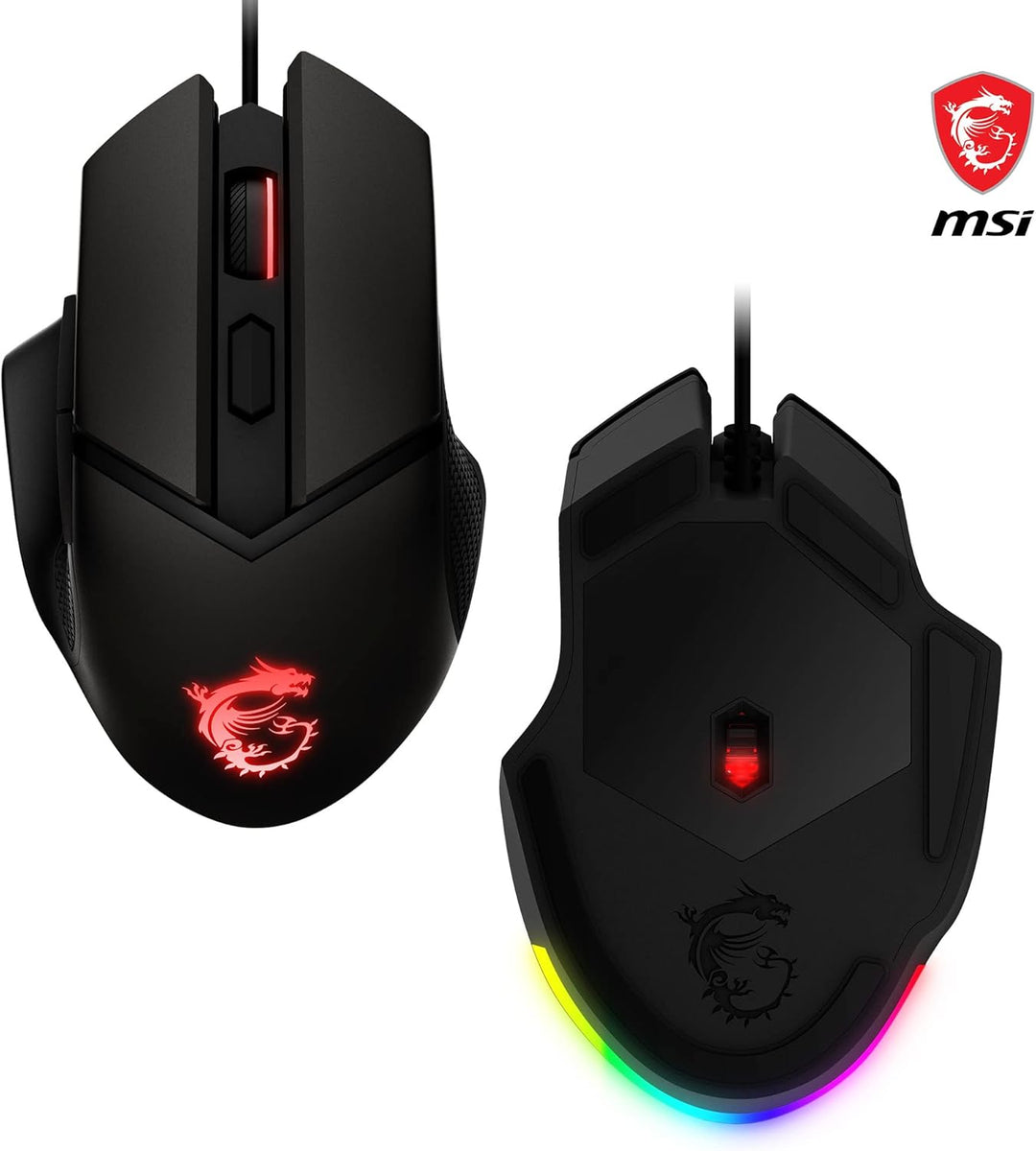 MSI Vigor GK71 Sonic RED DE Gaming Tastatur, QWERTZ & CLUTCH GM20 ELITE Gaming-Maus - 6.400 DPI Opti
