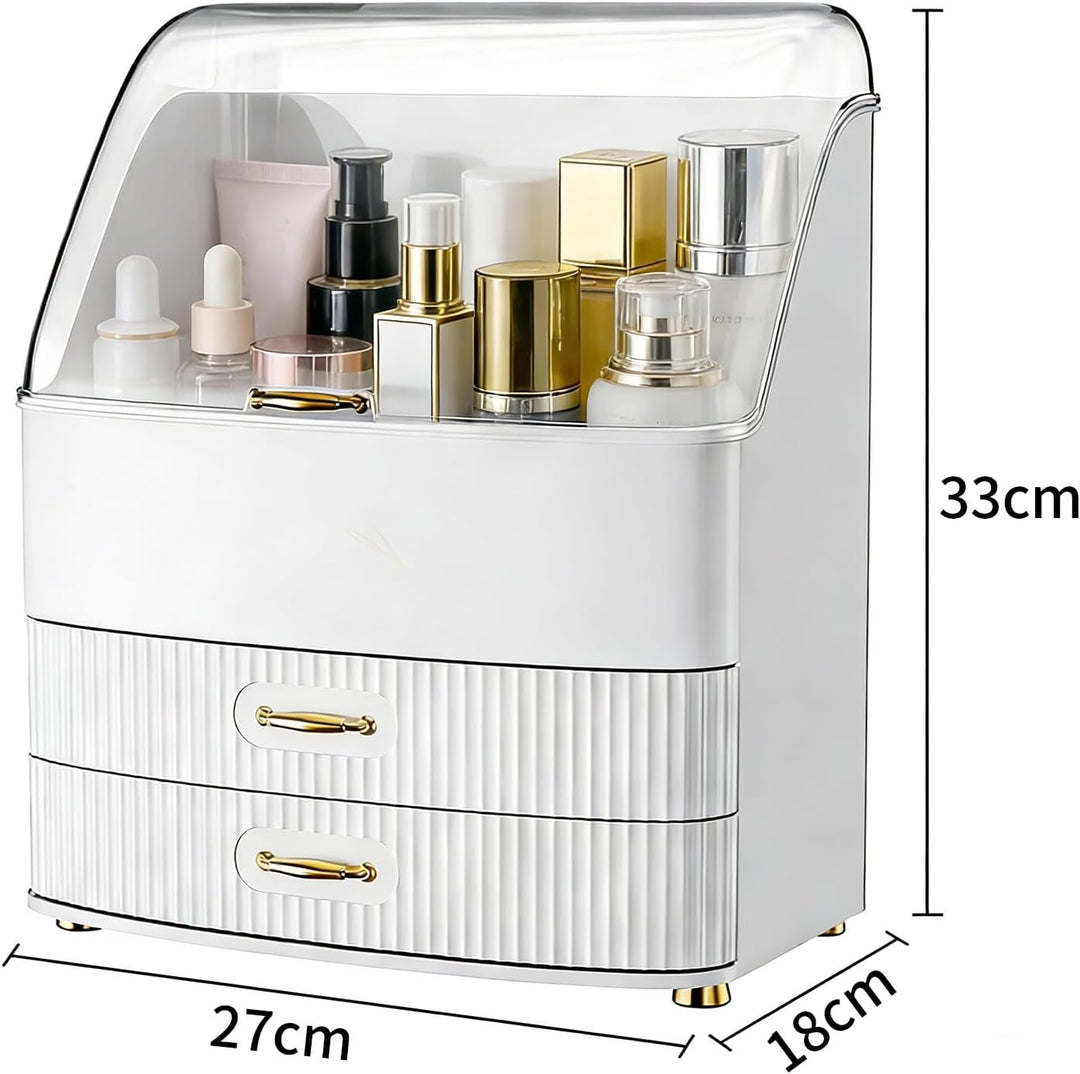 Make Up Organizer, Transparente Aufbewahrungsbox Mit Deckel, 3 Schubladen Bad Organizer, Platz Spare