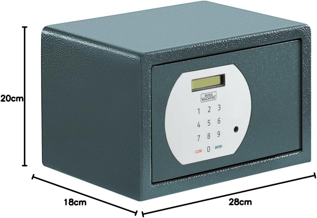 BURG-WÄCHTER Möbeltresor mit elektronischem Zahlenschloss, Zur Wand- und Bodenbefestigung, 6,7 l, 7,