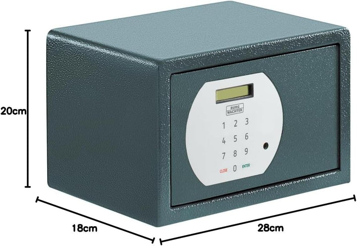 BURG-WÄCHTER Möbeltresor mit elektronischem Zahlenschloss, Zur Wand- und Bodenbefestigung, 6,7 l, 7,