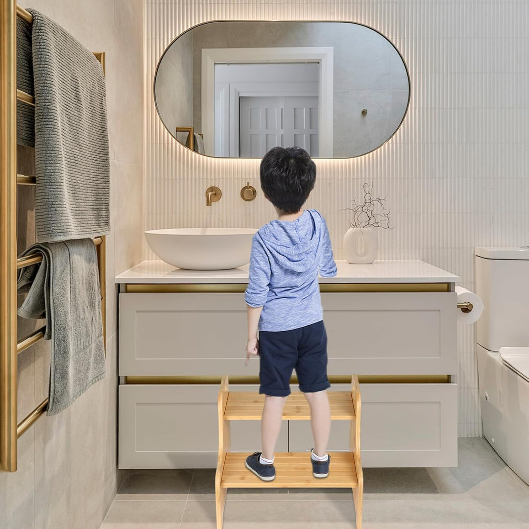 Hocker mit Füssen für Kinder, rutschfest und robust, geeignet für Badezimmer, Küche und Schlafzimmer