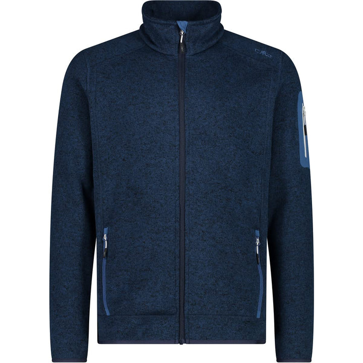 CMP Herren Knit tech mélange Fleece Jacket Fleecejacke 52 Tintenstein, 52 Tintenstein