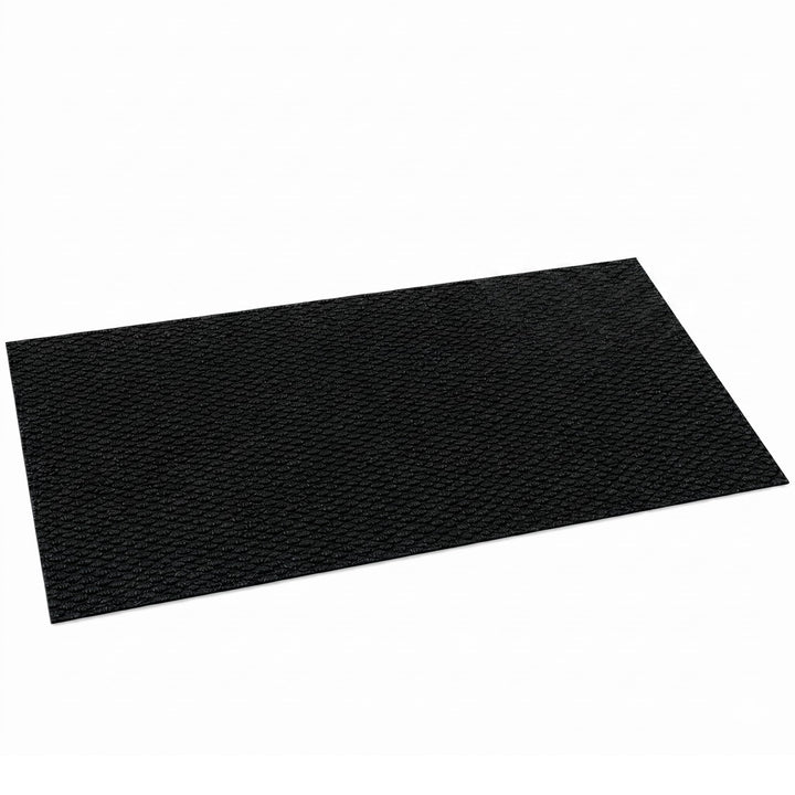 Floordirekt Schmutzfangmatte Schwarz 100x150cm Hong Kong Pro – rutschfeste Sauberlaufmatte mit TPE-R