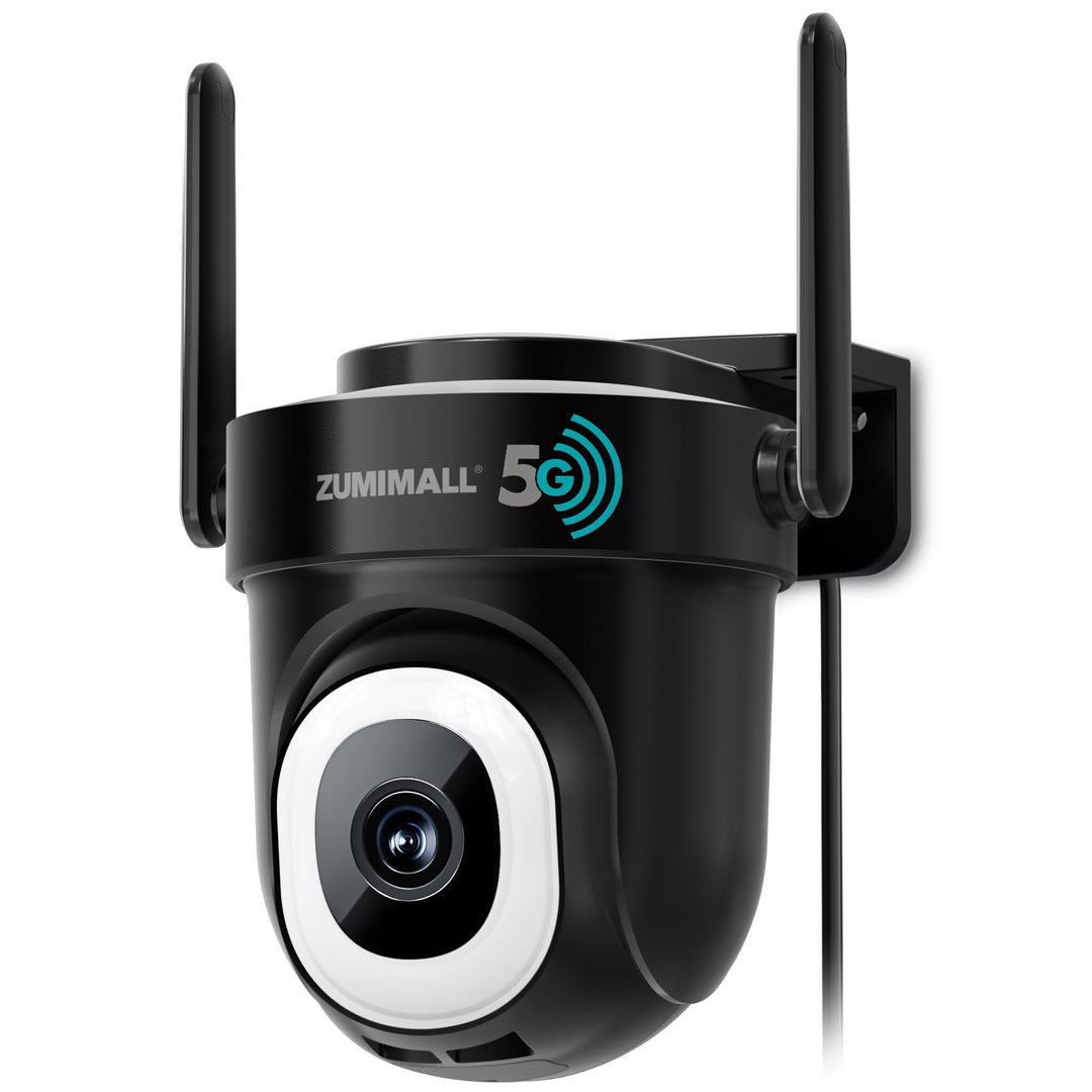 ZUMIMALL 2.5K Überwachungskamera Aussen mit Auto-Tracking, 24/7 Aufnahme | 355°/90° PTZ, Kabelgebund