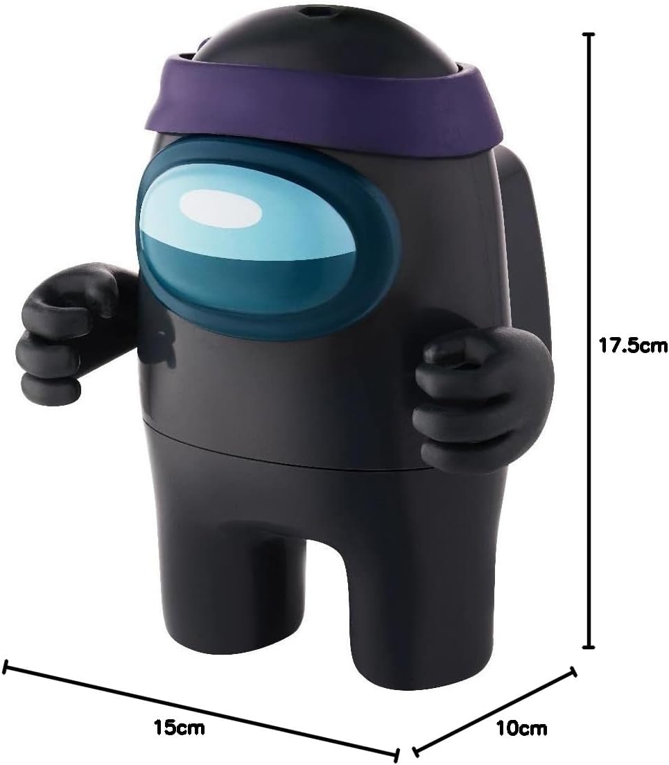Among Us Sammelfigur Actionfigur Serie 1 mit Zubehör – Schwarz, Schwarz
