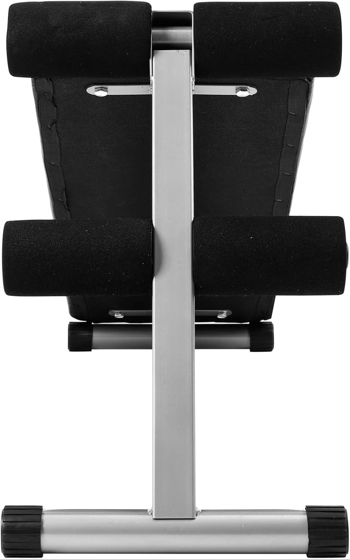 Schräge Trainingsbank für Bauchmuskelübung REBEL ACTIVE RBA-2004, Schwarz